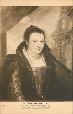 Museu de Dijon — Retrato da primeira esposa de Rubens — editor N.L. Phot. n°172