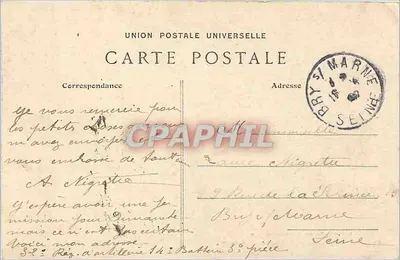 A Caverna de Augas e o Médaillon Paul Merwart — Floresta de Fontainebleau — Coleção Artística L. M. — Verso