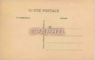 Drzwi dawnego Urzędu Miejskiego w Fontainebleau — wydawca: Galerie Moderne, Gabriel Souhierous — Rewers