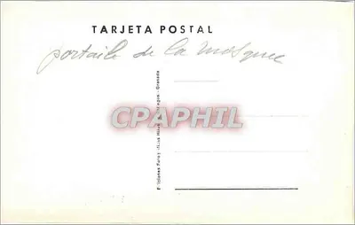 Granada-El Portal. A Mesquita — éd. Ediciones Fotográficas Hívia, Granada, n°12 — Verso
