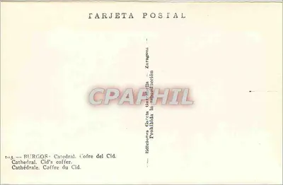 Cofre do Cid — Burgos — Catedral — Verso