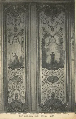 Decoração de um Salão, por Lancret, século XVIII — Museu dos Artes Decorativas — N°72