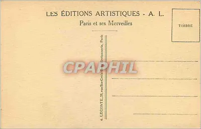 Paris — Notre-Dame — A Porta Vermelha — A. L. (série 10) — Verso