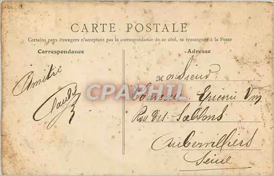Coulommiers (S.-et-M.) - Caserne Beaurepaire — B. F., Paris — Verso