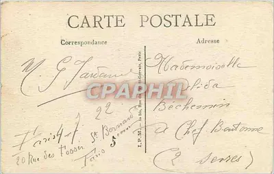 Paris – Jardim das Plantas – A Grande Voliéra — n° 319 — Verso