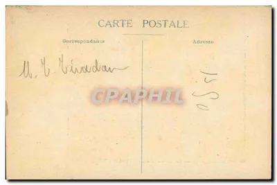 Modlitwa — Zoe Labouré w kościele Fain-les-Moutiers — Rysunek DESC. — Rewers