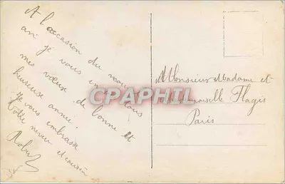 Bukiet hawranu i kwiatów — Wesołych Świąt — Lutetia, nr Z14 — Rewers