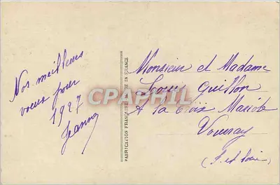 Arranjo de hortência, mimosa e flores brancas — Boa Ano — Paris, 340 — Verso
