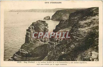 Cap Fréhel — O curioso Rocher de « La Fauconnière » — Cote d'Emeraude, editor Loïe, n° 3059