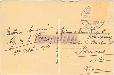 Luxembourg — Most Adolphe — Wydawnictwo Marcel Geilen, nr 4 — Rewers