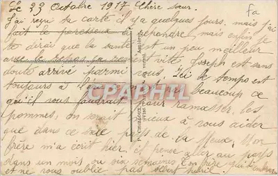 Lente landschap met bloeiende bomen — M. Boulanger — n° 364 — Achterkant