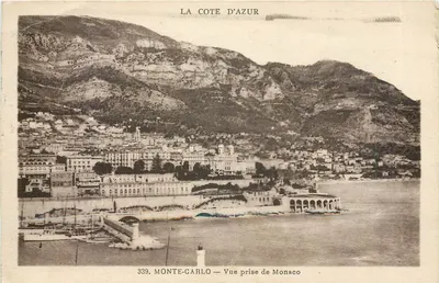 Monte-Carlo — Vista tirada de Mônaco — A Costa do Azul, n°339