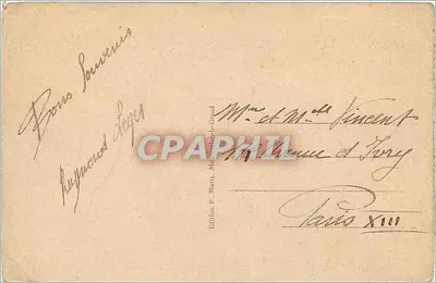La Pompeelle — Uma passagem subterrânea do Forte destruída pelos obuses — Edição P. Mutte, Montpellier-Grand — Verso