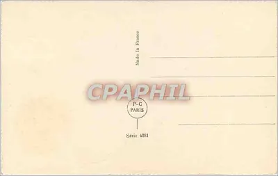 Ik vraag aan het vogel dat passeert — Poème d'Audré Thouriet — P-C Paris, Série 4281 — Achterkant