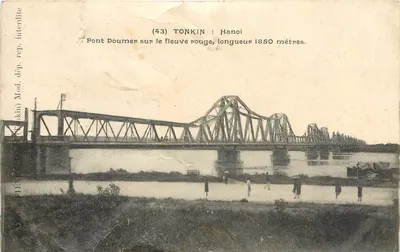Ponte Doumer em Hanoi — Tonquim — editor Mod. (Tonquim)