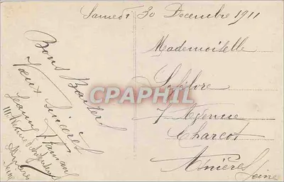 Kwiaty wiosenne — Wesołych Świąt — Fauvette 1889 — Rewers