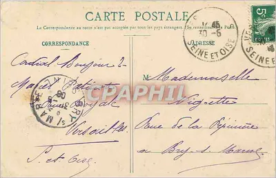 Versailles — Ogólny widok Parku i Pałacu — Répertoire Français, n° 112 — Rewers