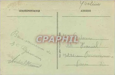 Su-GERMAIN-en-LAYE — Zamek, Kościół, Stacja Pociągowa widziana z Parterre — 'L'Amour et la Folie' Darbeufaille — Rewers
