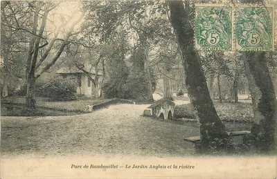 Parque de Rambouillet — O Jardim Inglês e o rio — Héliot, Bourdier-Faucheux, Versailles