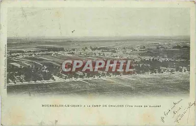 Mourmelon-le-Grand & o Campo de Châlons — vista tirada de balão — Livraria Militar Gérin, Mourmelon