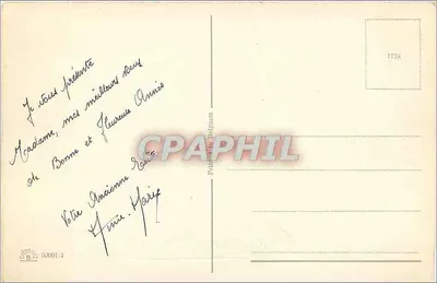 Krajobraz wiejski z kwiatami — Szczęśliwego Nowego Roku — Prénom Belgium — Rewers