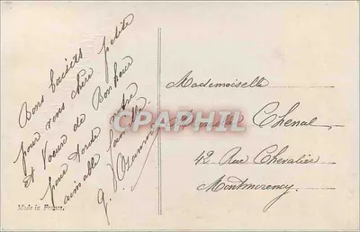 Páscoa florida — jovem mulher com cesta de ovos — Tournelle 1303 — Verso