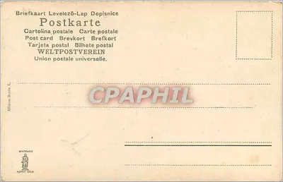 Bouquet de saule — Wesołe Wielkanocne Życzenia — WELTPOSTVEREIN, seria L — Rewers