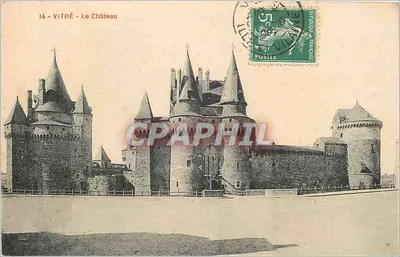 Vitré - O Castelo — Bilhete postal antigo n°14, editor não visível