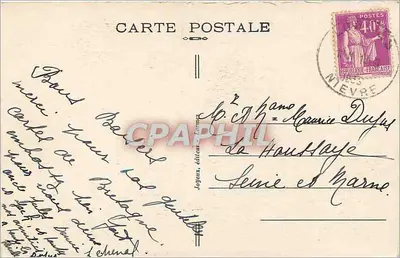 Lormes (Nièvre) — La Digue — editor Logeux, n°10 — Reverso