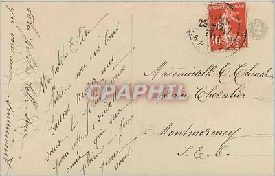 Menina — Boa Ano 1912 — S.D. n° 2693/6 — Verso
