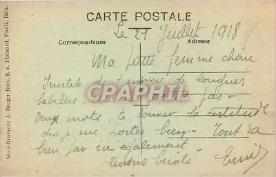 Casa com grade — Édit Légal — n° de série não visível — Verso