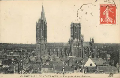 Catedral de Coutances — Vista aérea — JND Fot.