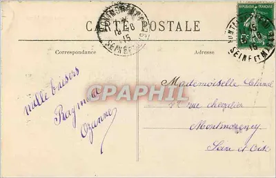Recloses — Roches du Petit Puits — Wydawnictwo Joseph — Rewers