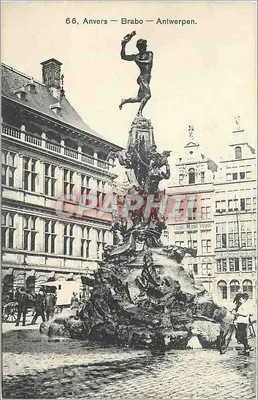 Fonte de Brabo em Anvers — editor J.B. Verhoeven, n°66