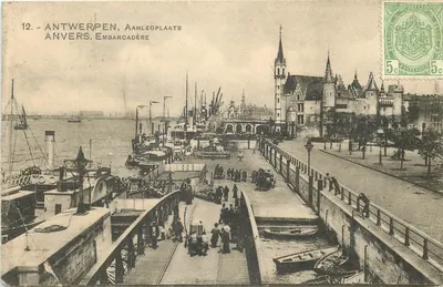 Antwerpen, Aanlegplaats — Anvers, Embarrcadère — Édit. du Grand Bazar de l'Avenue de Keyser