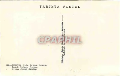 Madryt — Aleja Joseph Anthony — wydawcy Garcias — Rewers