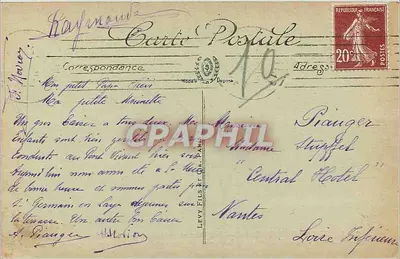 Saint-Germain-en-Laye — Zamek, gdzie został przedstawiony traktat pokoju przed pełnomocnikami austriackimi — LL. n°2 — Rewers