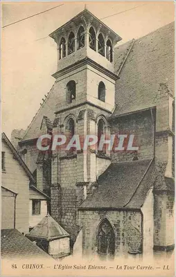 Chinon — A Igreja de São Etienne — A Torre Quadrada — I.I.