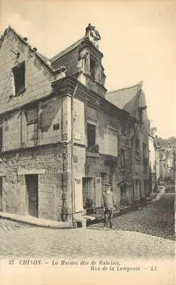 Chinon — A Casa Dita de Rabelais, Rue de la Lamproie — L.I.