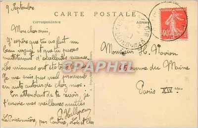 Chambord — O Castelo — Fachada Setentrional — A.P. — Verso