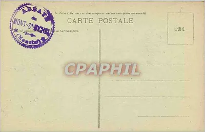 Archange Święty Michał — figura autorstwa Fremiet — Abpia Mont-Saint-Michel — Wydanie specjalne w Abpii J.P. - 105 — Rewers