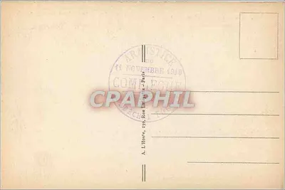 Armistício de 1918 — Assinado às 5 horas da manhã — Edição da Compagnie Écrite — Verso