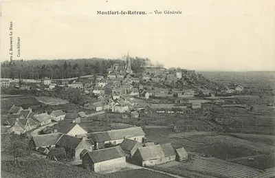 Montfort-le-Retrou — Vista Geral — Foto J. Bouveret, Le Mans, editor