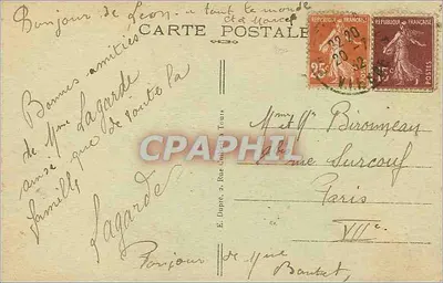 Châtellerault (Vienne) — De Plein van het Kasteel — A.P. n°42 — Achterkant