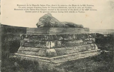 Monument do świętej Finy — 130. Dywizja — wydawca nieodczytalny