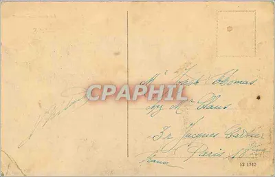 Bilhete postal antigo Gand le quai aux herbes — Verso