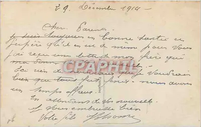 Geral Castelnau — O Sonho, após Ed. Detaille — n°131 — Verso