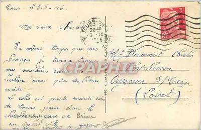 Stacja kolejowa w Paryżu-Montparnasse — ogólny widok — wydawca nieznany — Rewers