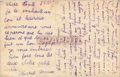 Uśmiechnięta dziewczynka — Versaille — wydawca DIX nr 2442 — Rewers