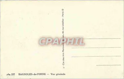 Bagnolles-de-l'Orne — Algemene uitzicht — Cie des Arts Photomécaniques, Parijs — Achterkant
